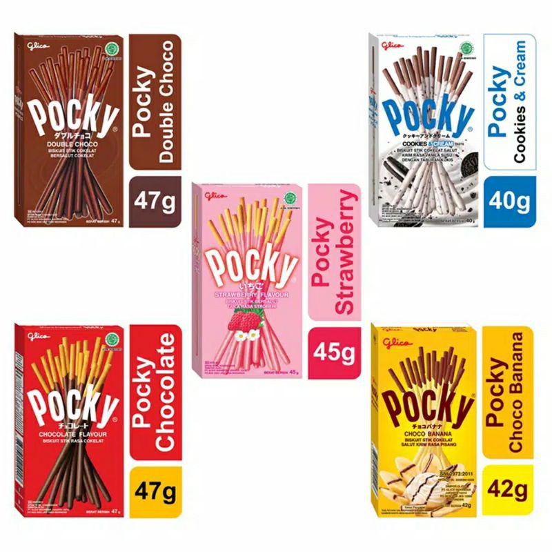 

Pocky Glico Stik Biskuit All variant | Biskuit Stick | Glico pocky | Snack sehat | Jajanan sehat