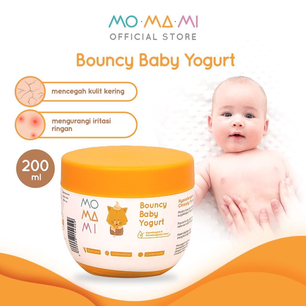 MOMAMI MURAH BOUNCY BABY YOGURT LOTION &amp; CREAM PELEMBAB KULIT BAYI