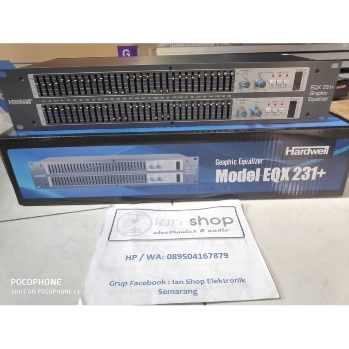 Equalizer Hardwell EQX231+ EQX 231+ EQX 231 Original 2 x 31 Channel Dual Channel Equalizer Hardwell