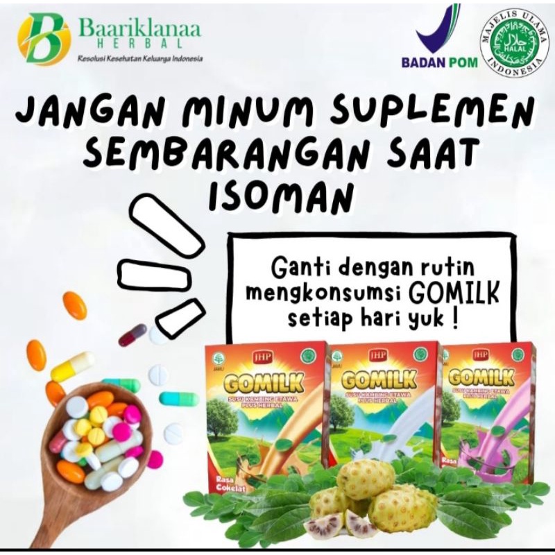 

susu kesehatan gomilk 100%sehat,100%asli herbal alami