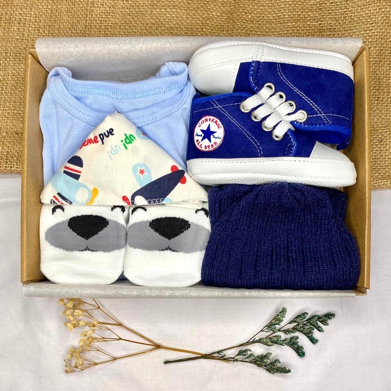 BABY HAMPERS GIFT / KADO LAHIRAN BAYI / BABY GIFT / KADO BAYI LUCU-BLUE PREMIUM