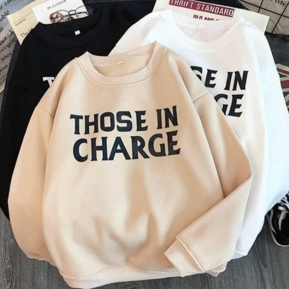 CREWNECK UNISEX THOSE IN CHARGE SWEATER TEBAL / SWEATER UNISEX