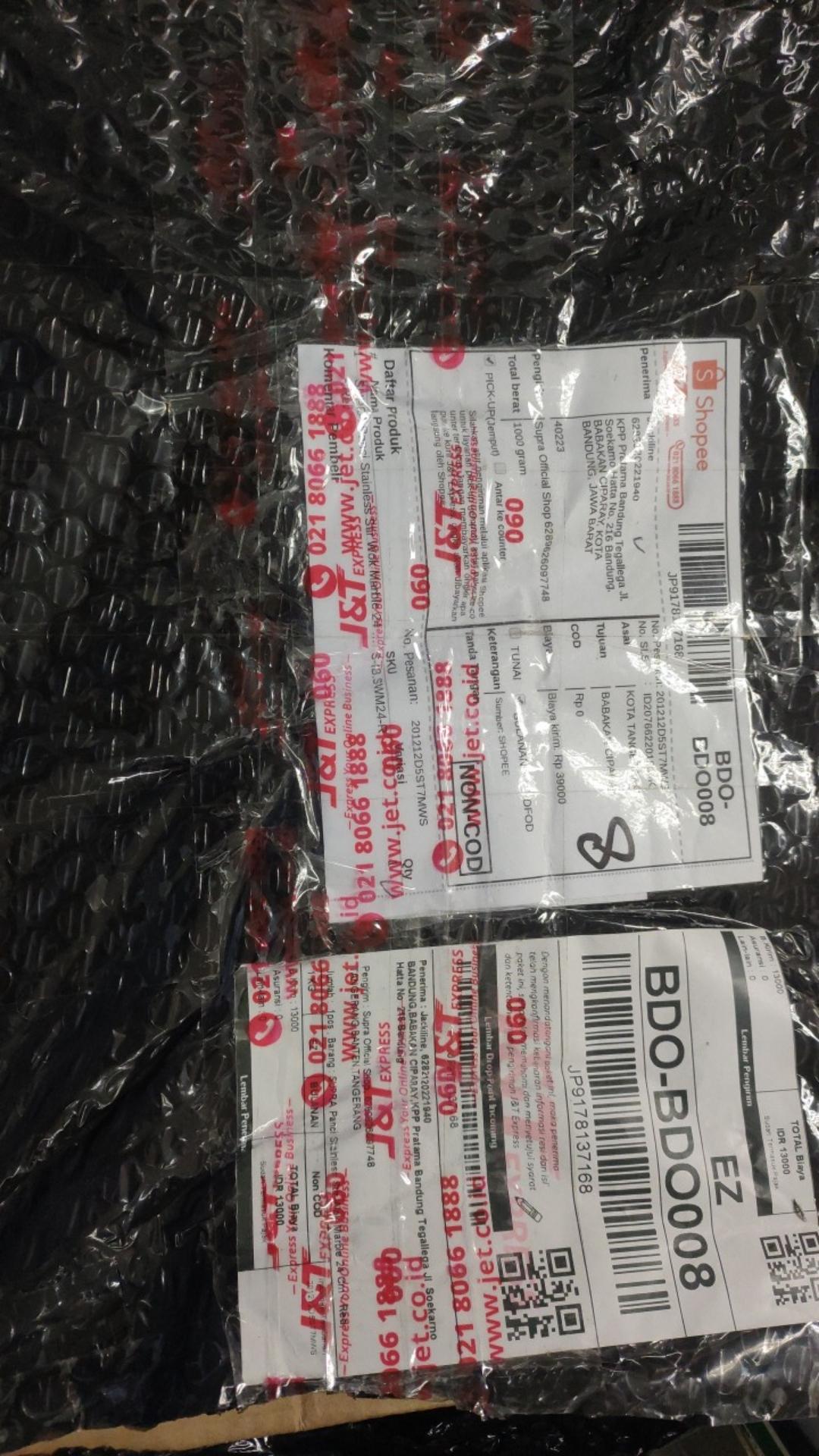 Supra Panci Stainless Stir Wok Marble 24 Cm - Red