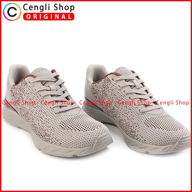 SEPATU SNEAKER PRIA HUSH PUPPIES ORIGINAL CASUAL KETS HIJAU HM015