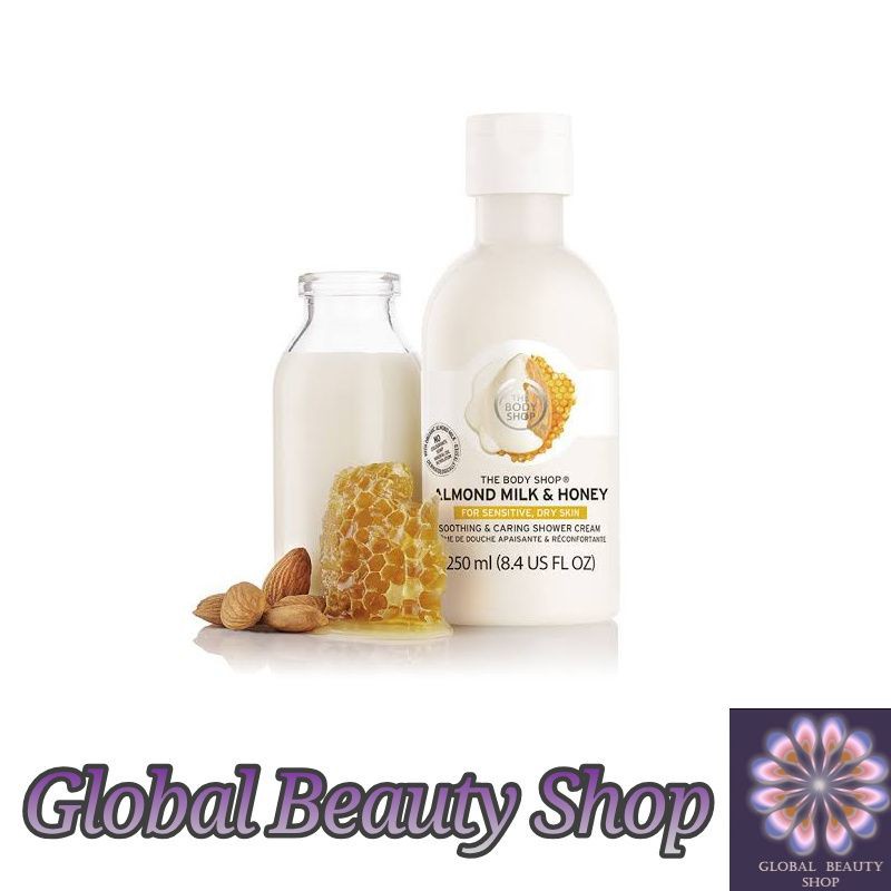 The Body Shop Almond Milk Honey Shower Cream 60mL / 250mL