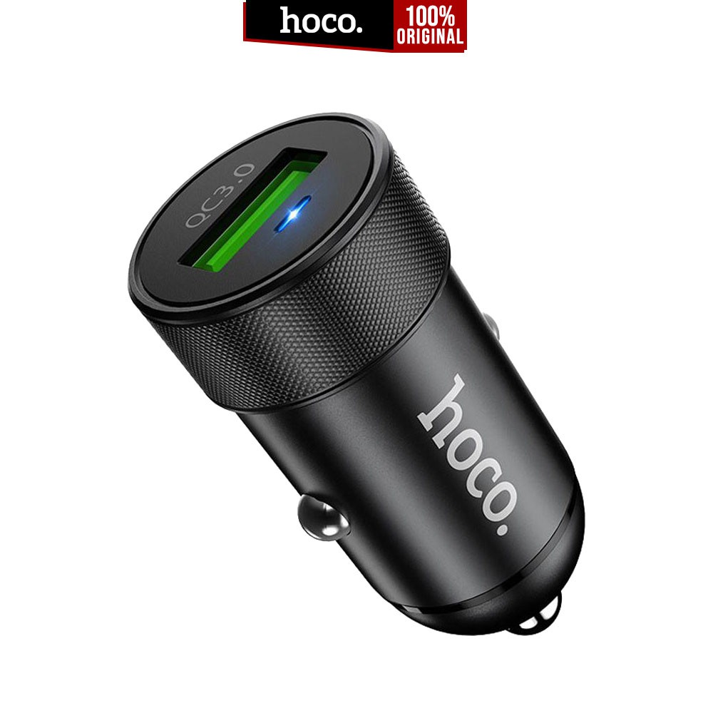 

Car Charger Mobil QC3.0 Hoco Z32 Speed Up Single Port Fast Charging
