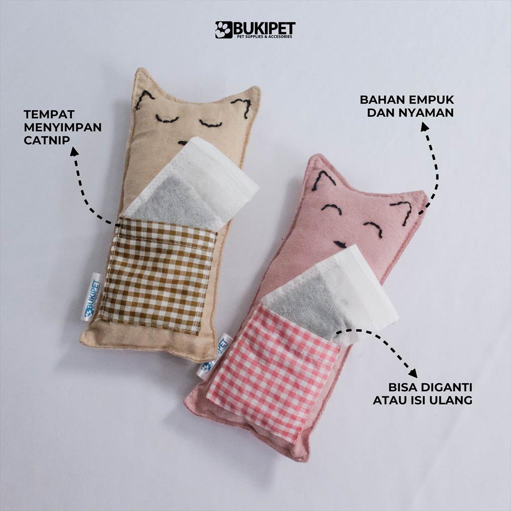 Boneka Catnip Kucing Cat Toys  Doll Murni Isi Catmint For Your Pet - PUPPY PET CATNIP DOLL