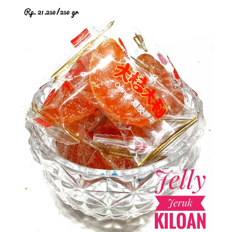 

Snack cemilan kiloan murah Jelly | Jelly jeruk 1 kg