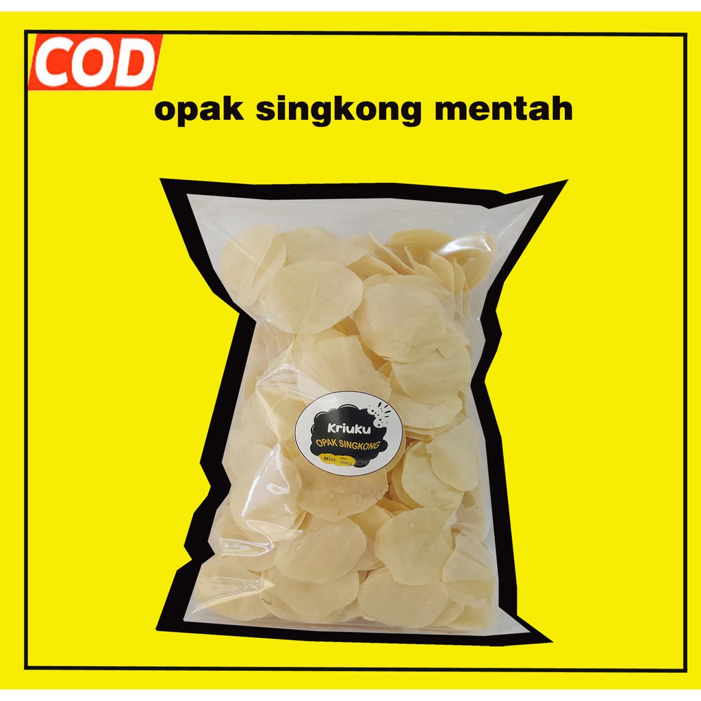 

OPAK SINGKONG MENTAH MINI /KERUPUK OPAK SINGKONG MINI 1000GRAM