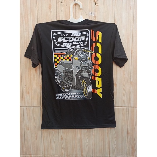 CUCI GUDANG! KAOS TSHIRT SCOOPY HITAM PREMIUM