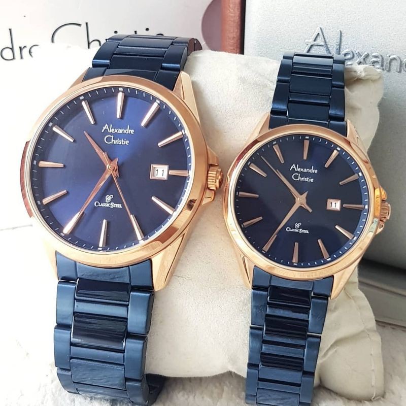 Jam Tangan Couple Alexandre Christie 8552 MD & 8552 LD