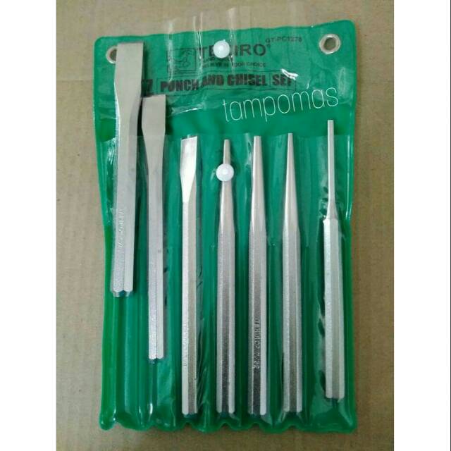 Pahat Besi Tekiro 7pcs Pahat Set Punch and Chisel Set