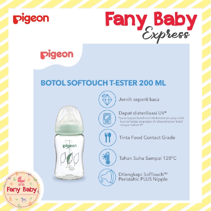 PIGEON BOTTLE T-ESTER WIDE NECK 200ML