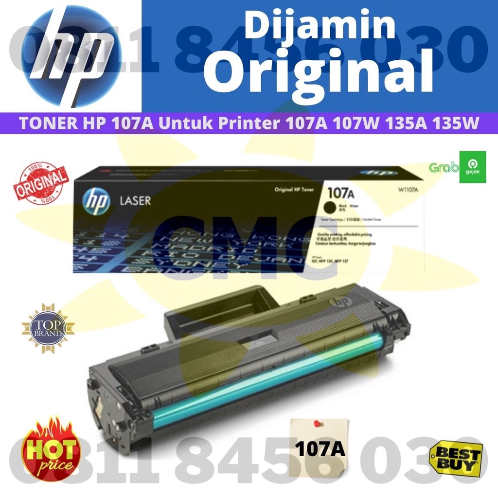 Tinta Toner HP 107A W1107A Black Original Laser