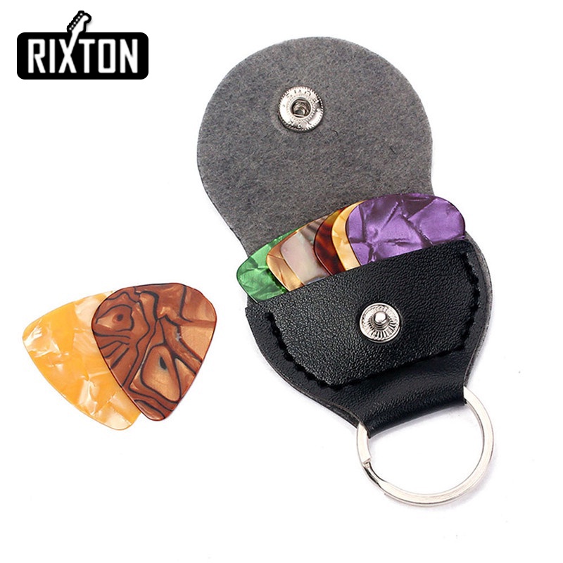 Rixton Guitar Tool 4 Pcs Set Alat Kit Tuner Gitar + Capo + Tas Picks + 7 Seluloid Picks Tuning Capo Guitarra Aksesoris Suku Cadang