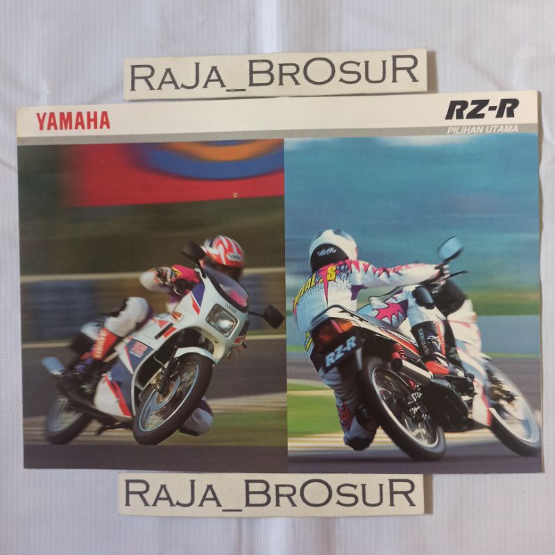Poster brosur katalog leaflet jadul lawas Yamaha RZR RZR 6speed 2tak 2T 1996