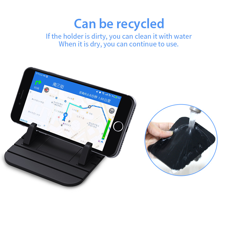 Stand Holder Handphone / GPS Bahan Silikon Lembut Anti Slip Untuk Dashboard Mobil