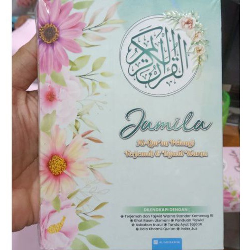 Alquran A6 Jamila Wanita Muslimah Cantik Pelangi/Terjemah Tajwid Warna/Mushaf/Tilawah