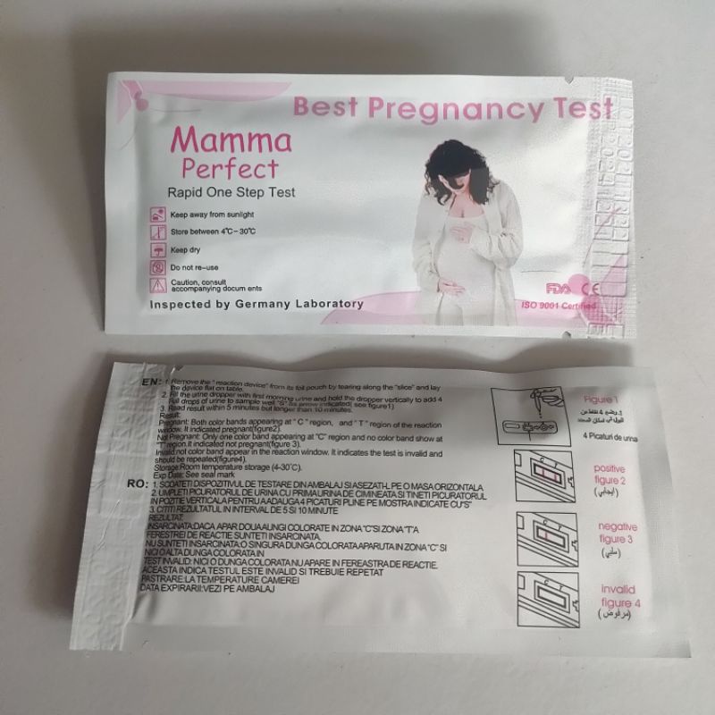 QUICK &amp; SURE Tespek Onemed Tes Hamil Instan Test Pack Type Cassette Quick and Sure HCG Mamma Perfect