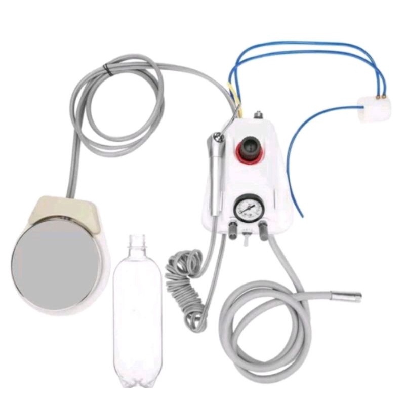 dental minijet portable plastik minijet highspeed dan threeway bur behel veneer gigi 4 hole