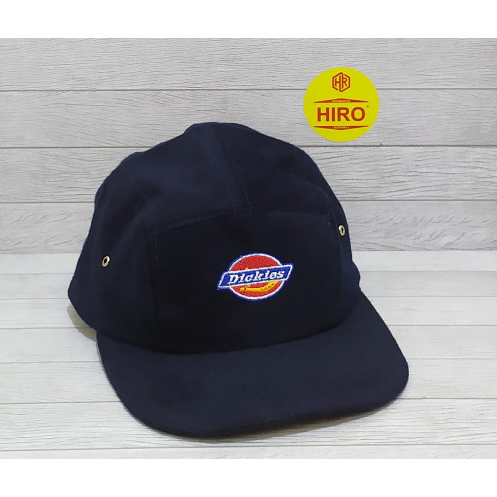 Topi Snapback Bordir DICKES Model Lima Panel New Model/Topi Distro Pria/Topi Hip-Hop keren