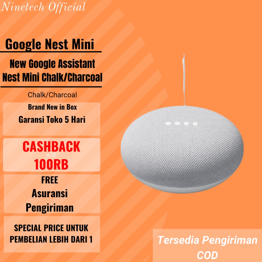 Google Nest Mini 2020 Google Assistant Smart Speaker Voice Assistant Original