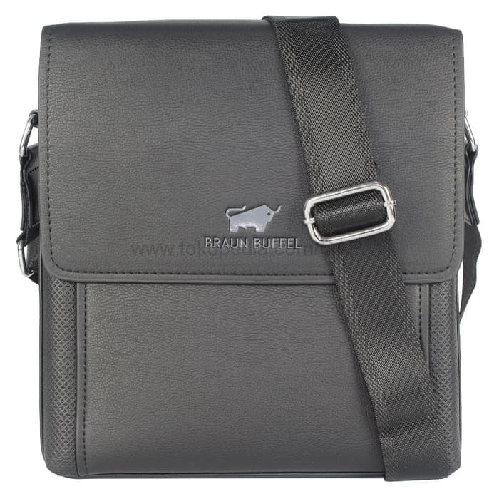 TAS SELEMPANG PRIA KANTOR CASUAL IMPORT BRANDED BRAUN BUFFEL BTR BLACK - Cokelat Tua
