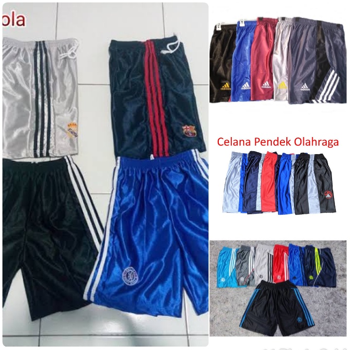 CELANA PENDEK BASKET MELAMIN BORDIR BOXER PRIA KOLOR PRIA