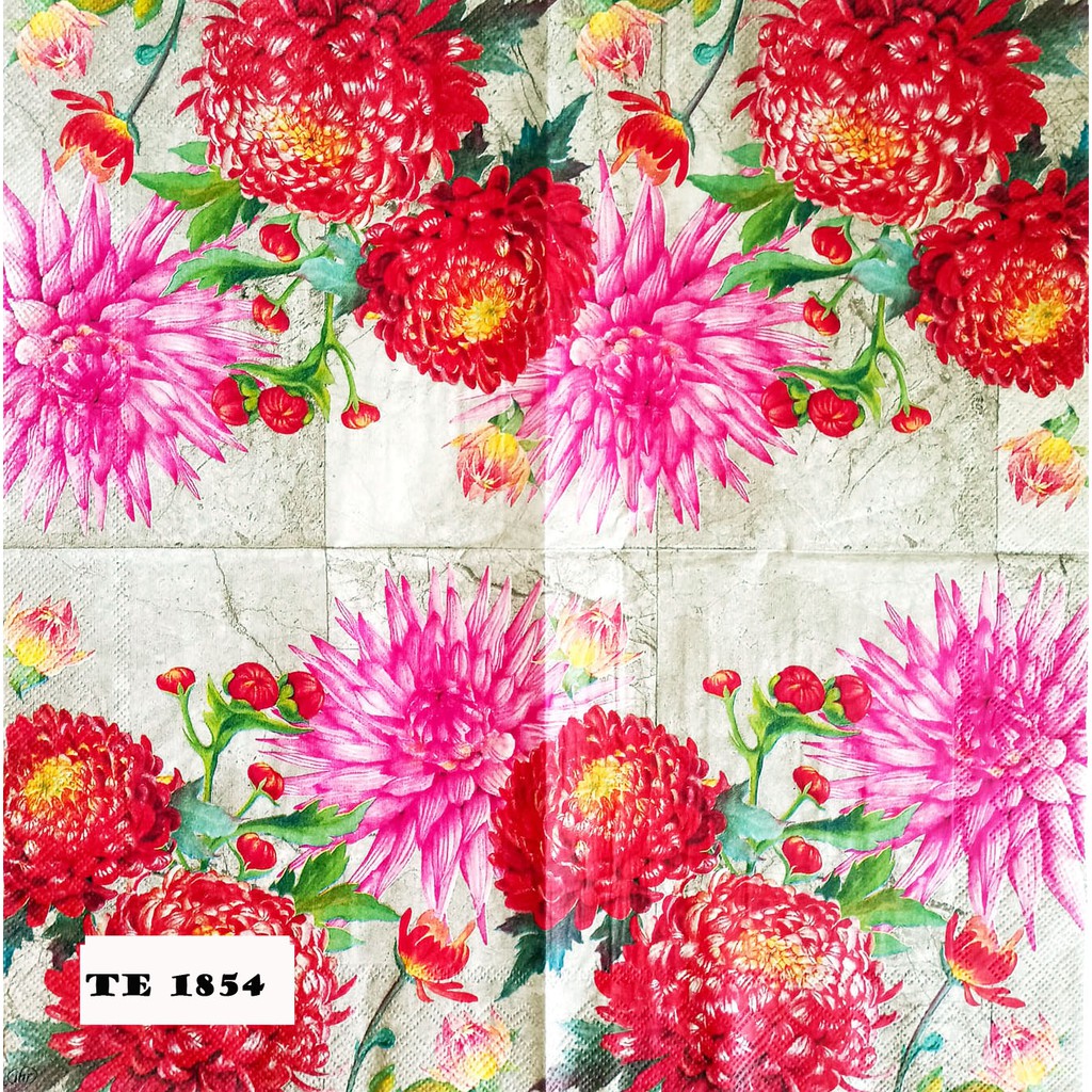 TISU NAPKIN DECOUPAGE EROPAH 33X33 CM TE  1854 TTS