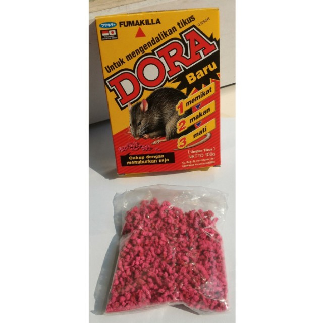 50/ 100GRAM Umpan Racun Tikus DORA KECIL / Umpan Pembasmi Tikus Kemasan Ekonomis