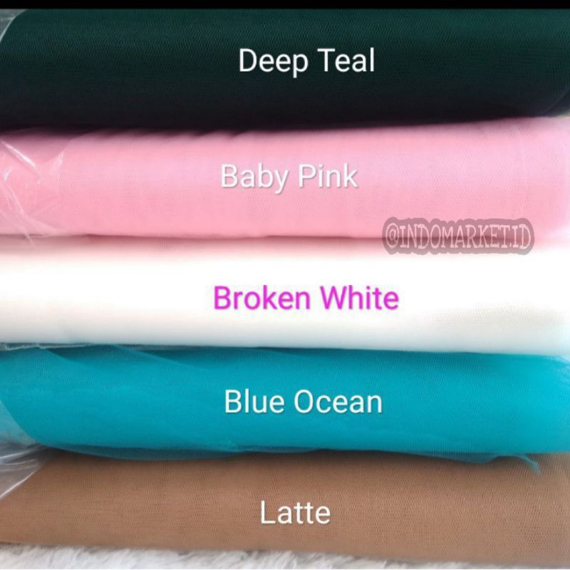 (TERMURAH )TILE POLOS / TULE POLOS / UNTUK DRESS