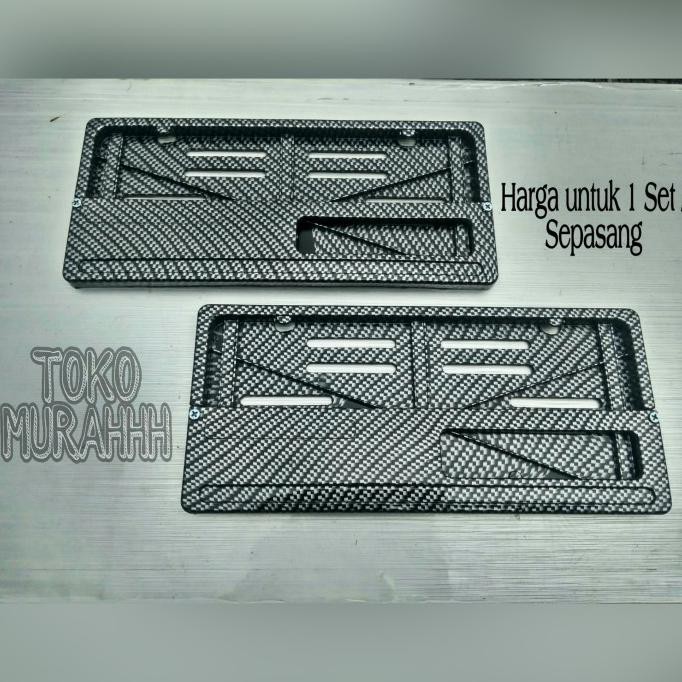 Cover Tatakan Dudukan Plat Nomor Carbon