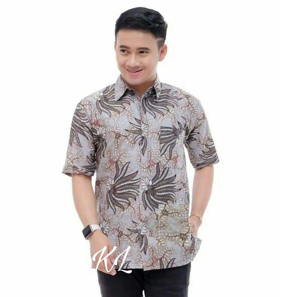 Baju Batik Pria Dewasa 2022 Lengan Pendek Kekinian Kemeja Batik Lengan Pendek Pria Mewah Kemeja Bati