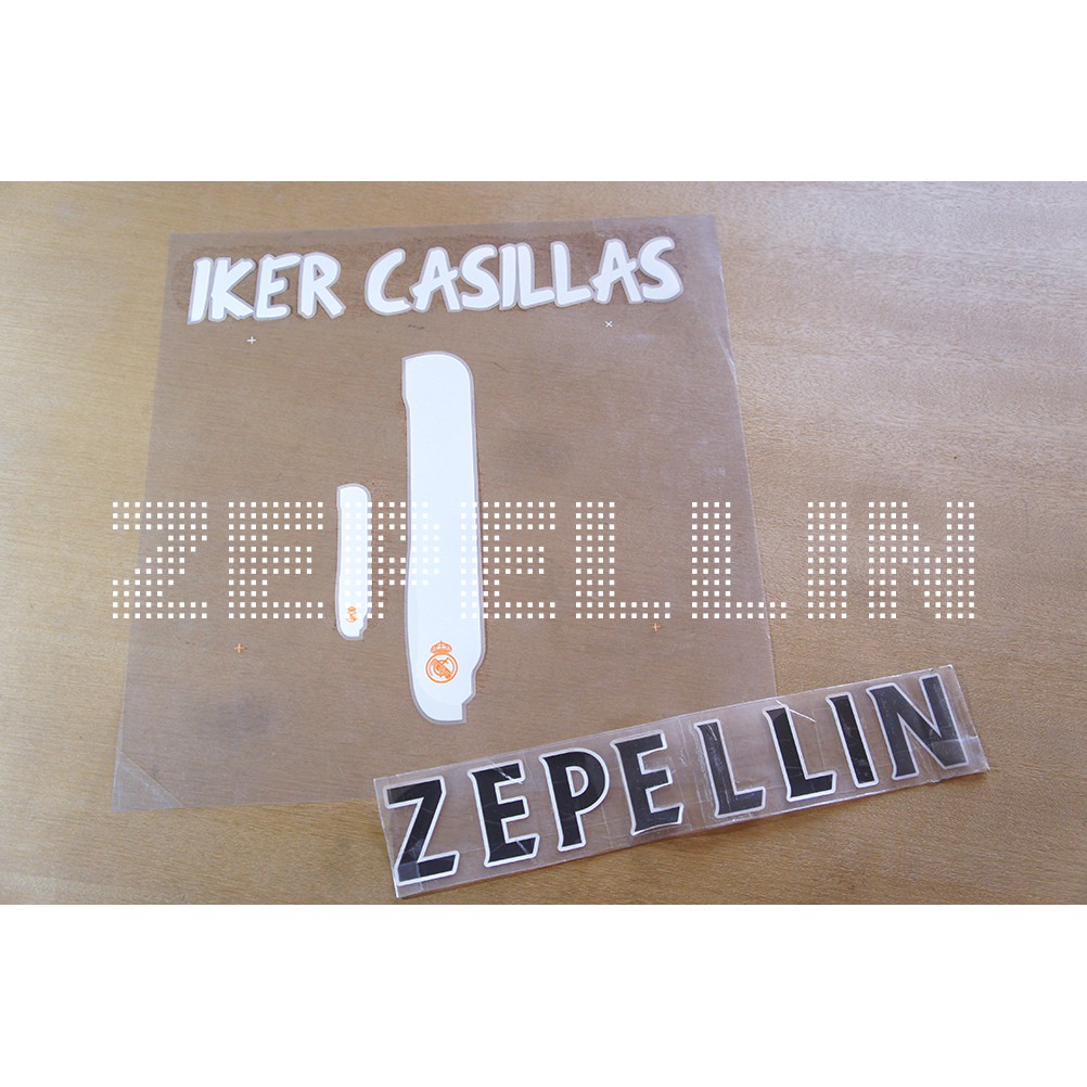 FONT / NAMESET JERSEY GRADE ORI REAL MADRID RETRO IKER CASILLAS