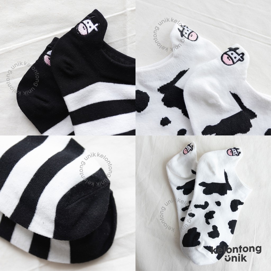 SAPI POLOS - Kaos Kaki Pendek Semata Kaki/ Kaos Kaki Ankle Dewasa Wanita-4