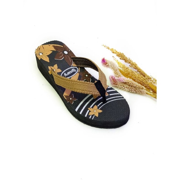 SANDAL WEDGES SPON - SANDAL WANITA - SANDAL WANITA SANTAI