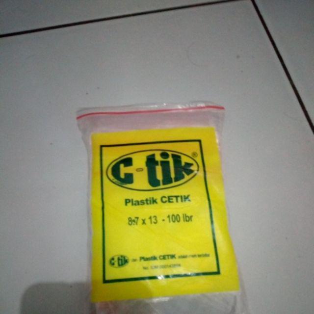 Pe Klip 8,7x13 Kantong Plastik Klip Bening Kemasan Obat Baju