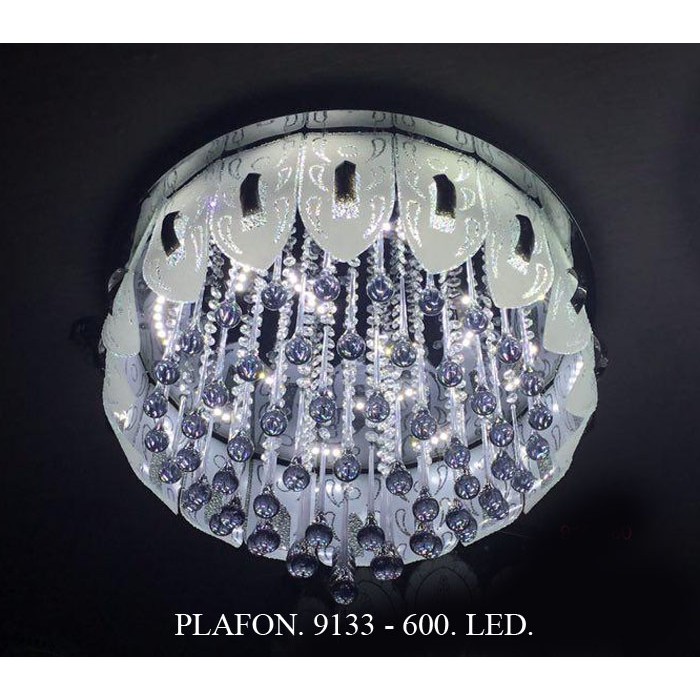 Lampu plafon led kristal / lampu hias / lampu kristal 9133-600