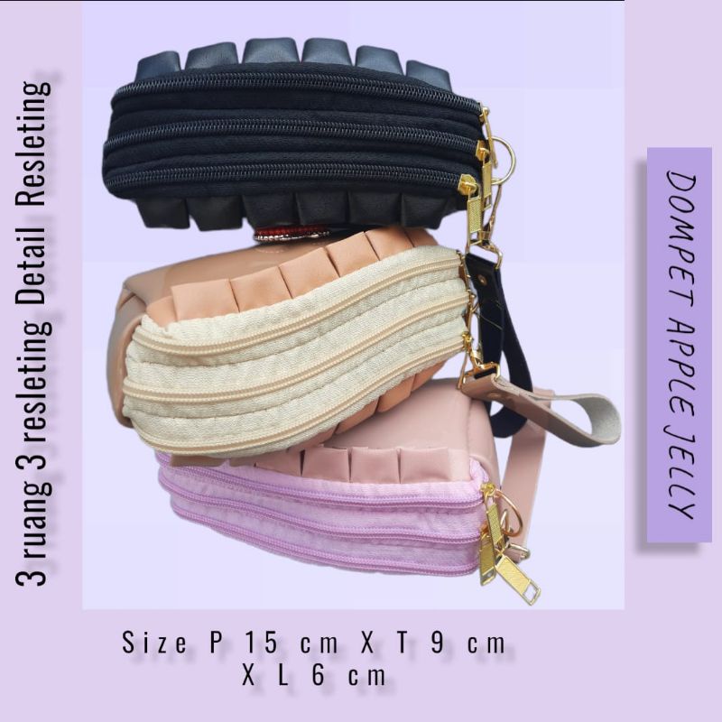 DOMPET APPLE JELLY 3 RUANG