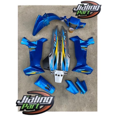 cover body Fiz R biru silver paket body Fiz R F1ZR set striping Fiz R biru muda
