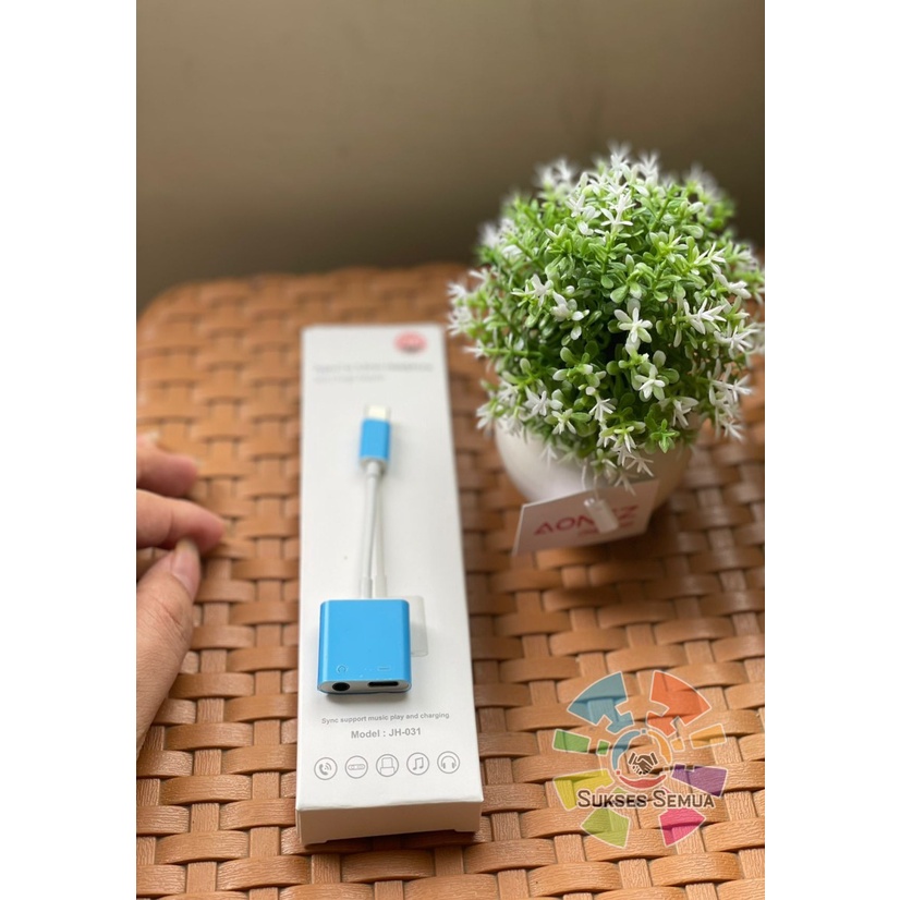 JH031 Spilter type c 2in1 kabel audio type c 2in1 jek audio type c 2in1 splitter type c 2in1 Samsung