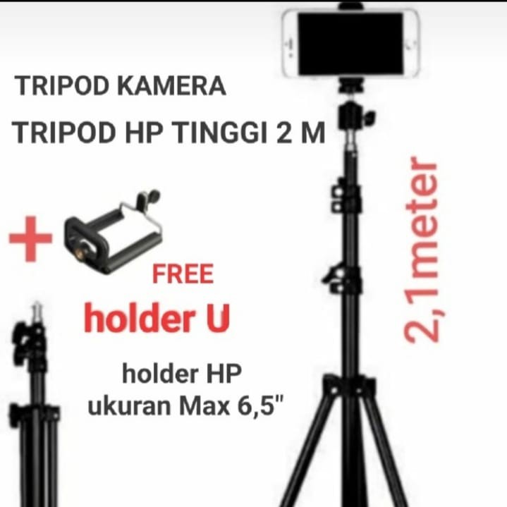 Tripod HP dan KAMERA 2 meter / tripod 2 meter / tripod kamera + holder