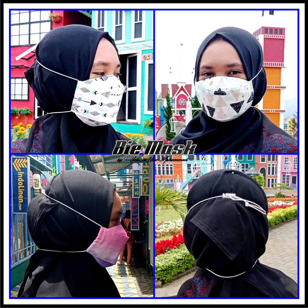 Masker Evo 3D 3 Ply Bisa diisi Tisu Earloop &amp; Headloop Premium Mask Korean Style