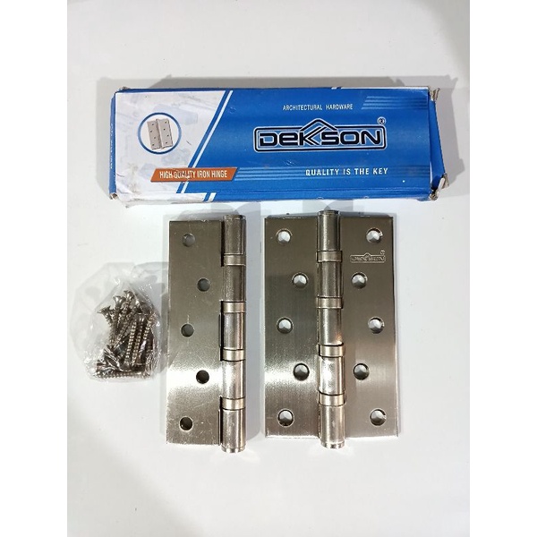 Engsel pintu Dekson 5inchi iron hinge 5"x3"x3mm 4BB SN