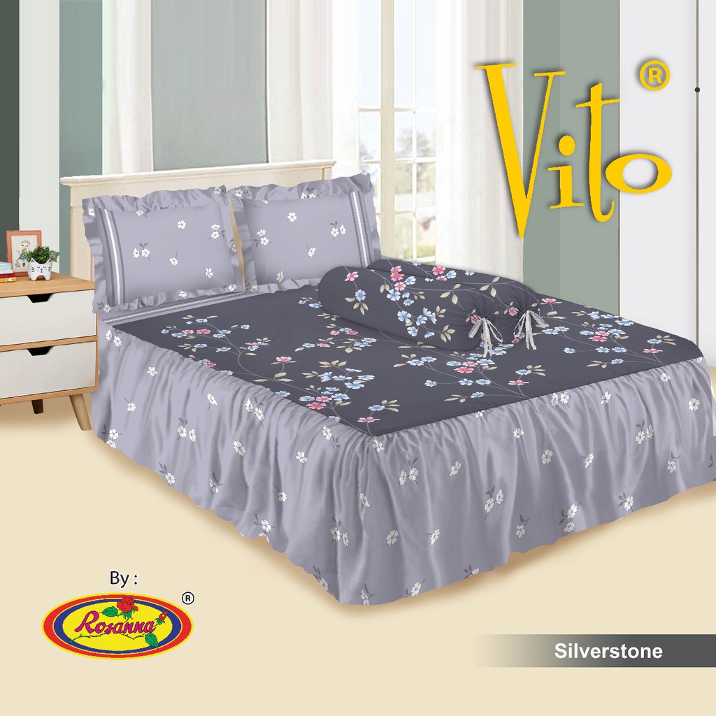 Sprei Rumbai Vito Uk.180 x 200 Motif London, Oakwood, Modelista, Milano, Silverston (Tanpa Tas Mika)