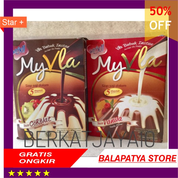 

CUMA HARI INI SAJA!!! 50 Off MyVla Nutrijell My Vla Nutrijel fla bubuk instant Coklat Vanila