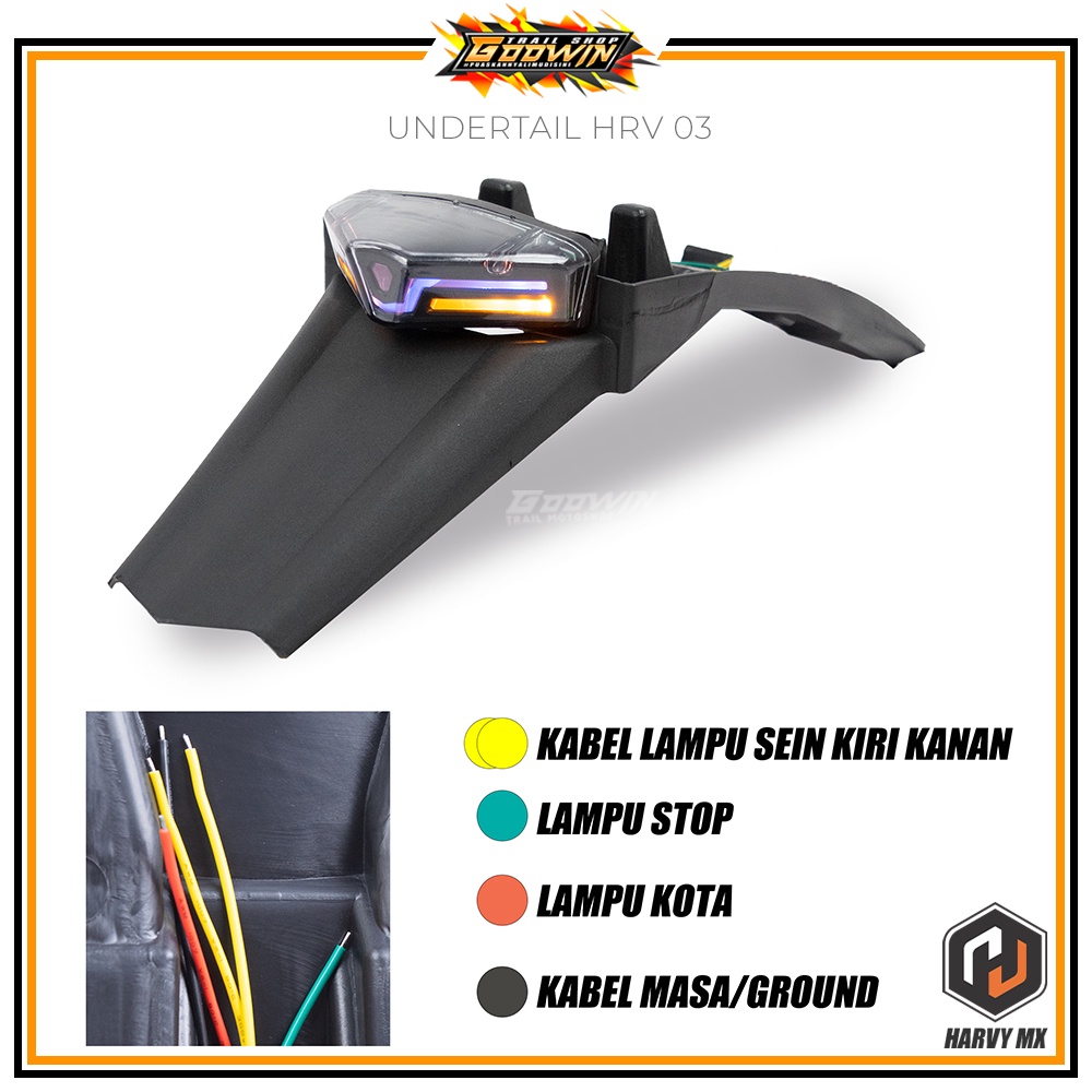 Spakbor Slebor Belakang Undertail Stoplamp HRV/SRX KLX BIGFOOT Dtracker New CRF WR 155 Laser LED