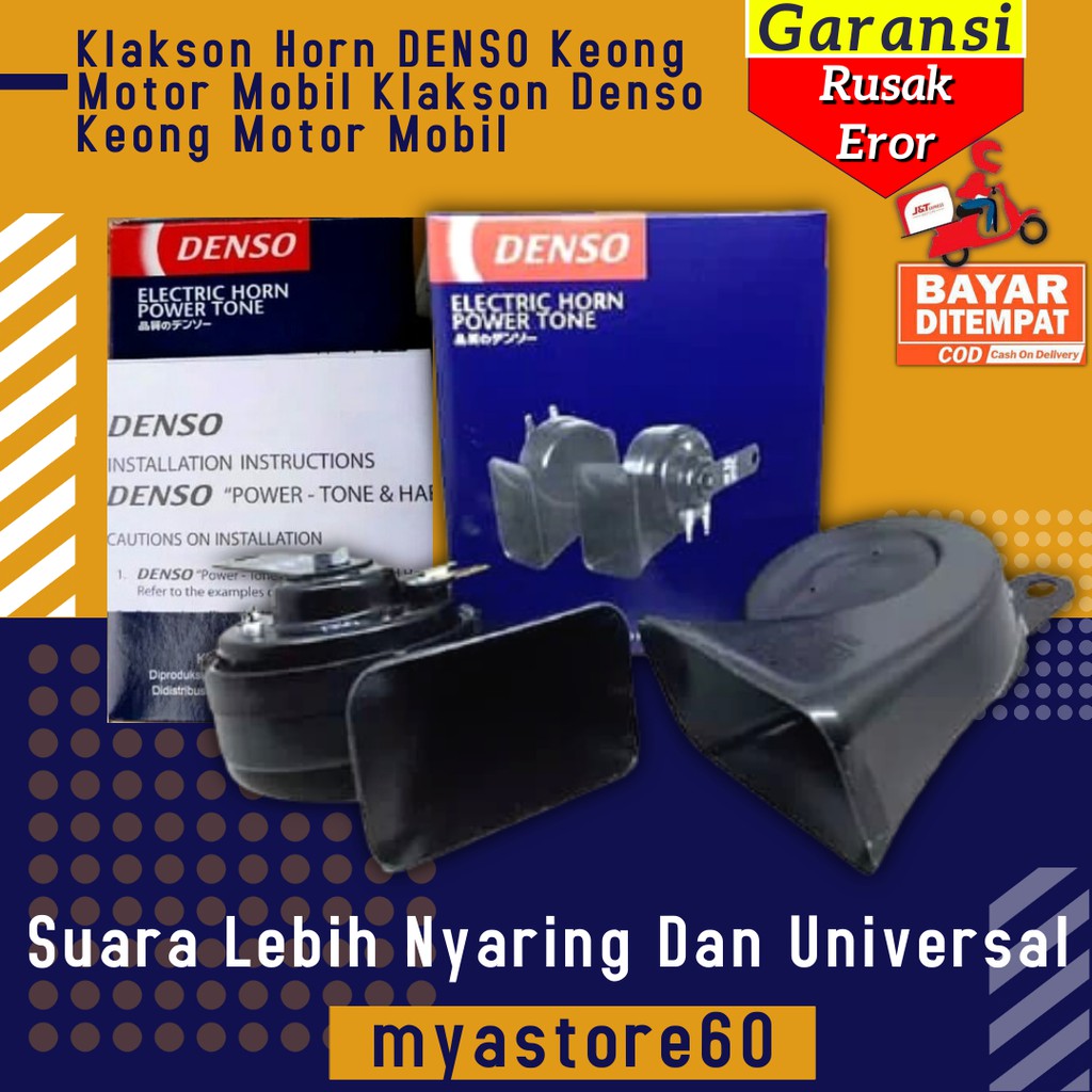 Klakson Kelakson Horn DENSO Keong Motor Mobil Klakson Denso Keong Motor Mobil Universal