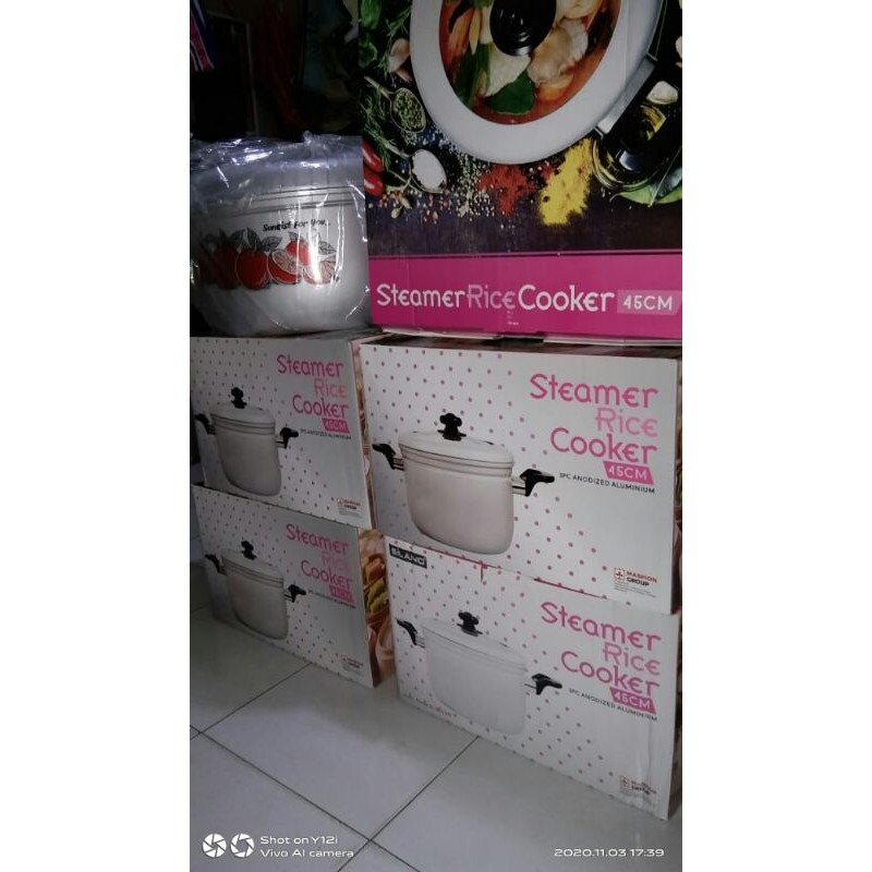 steamer ricecooker maspion ukuran 45cm panci kukus serbaguna