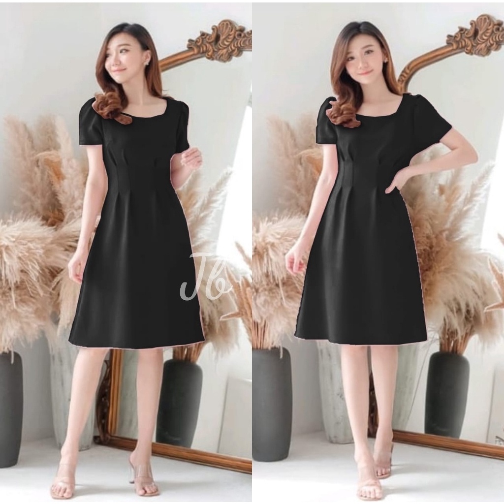 Basic id fashion Dres wanita yolla formal / Dres korean style